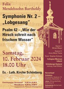 Konzert-Empfehlung: Felix Mendelssohn Bartholdy – Symphonie 2 „Lobgesang“