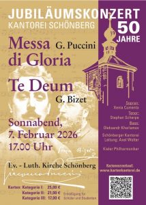 Jubiläumskonzert Kantorei Schönberg